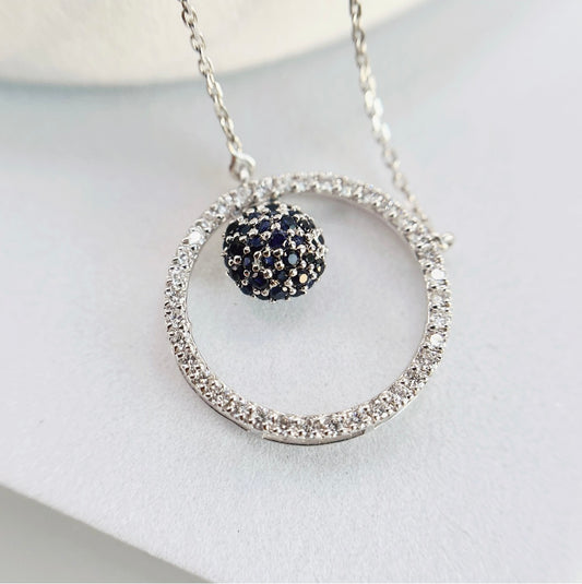 NUIT NOIR Sapphire Dome Pendant