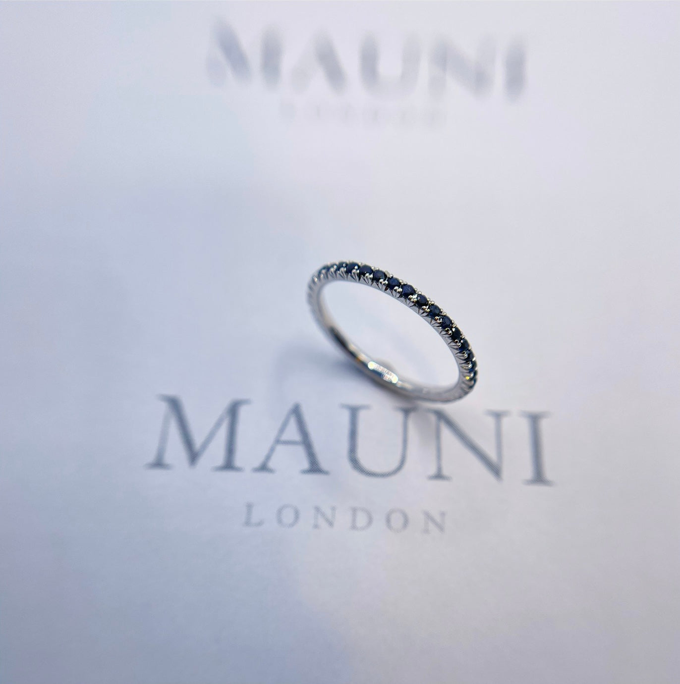 Sapphire wedding band mauni london