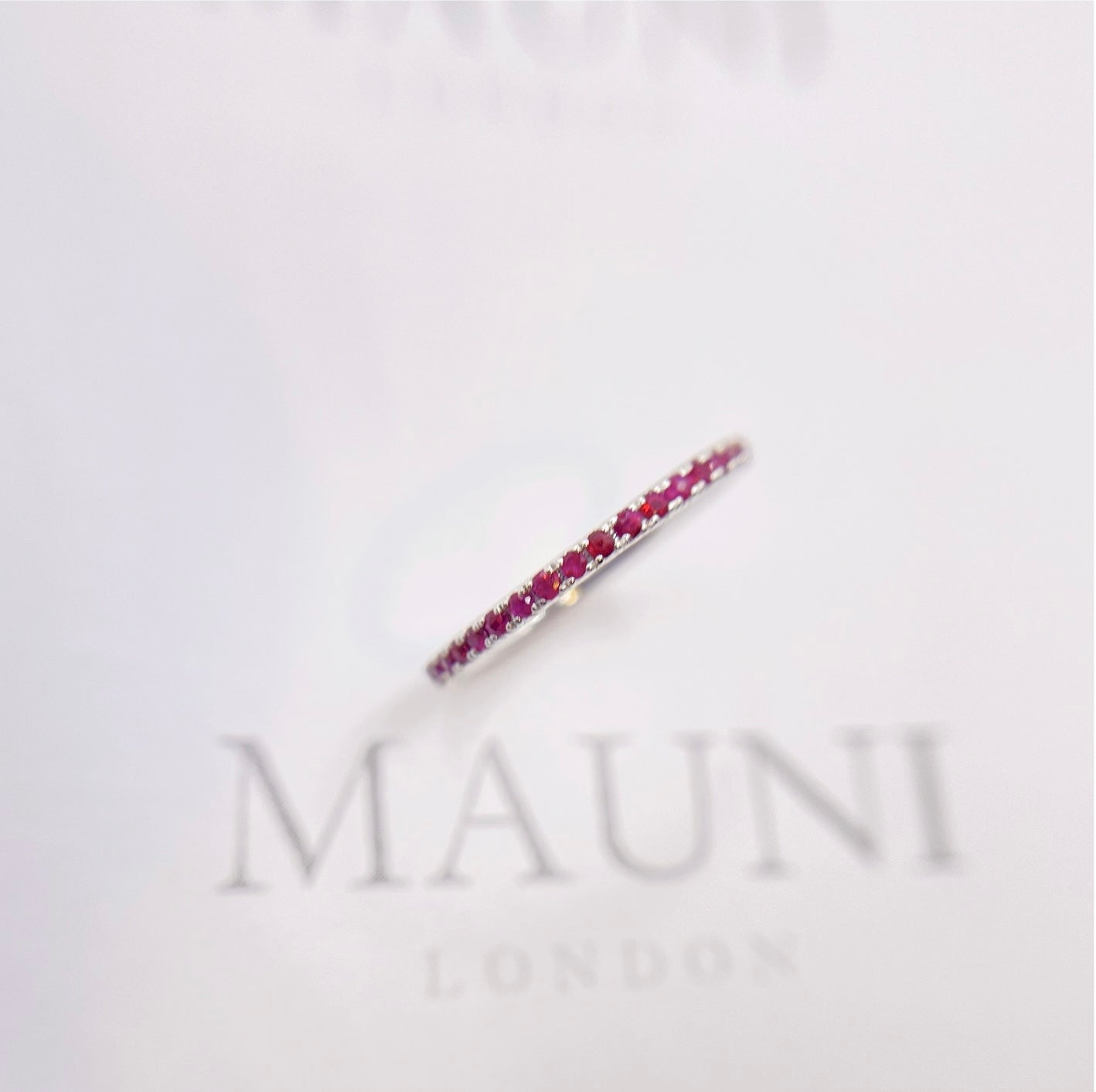 beautiful wedding ban din micro pave rubies mauni london